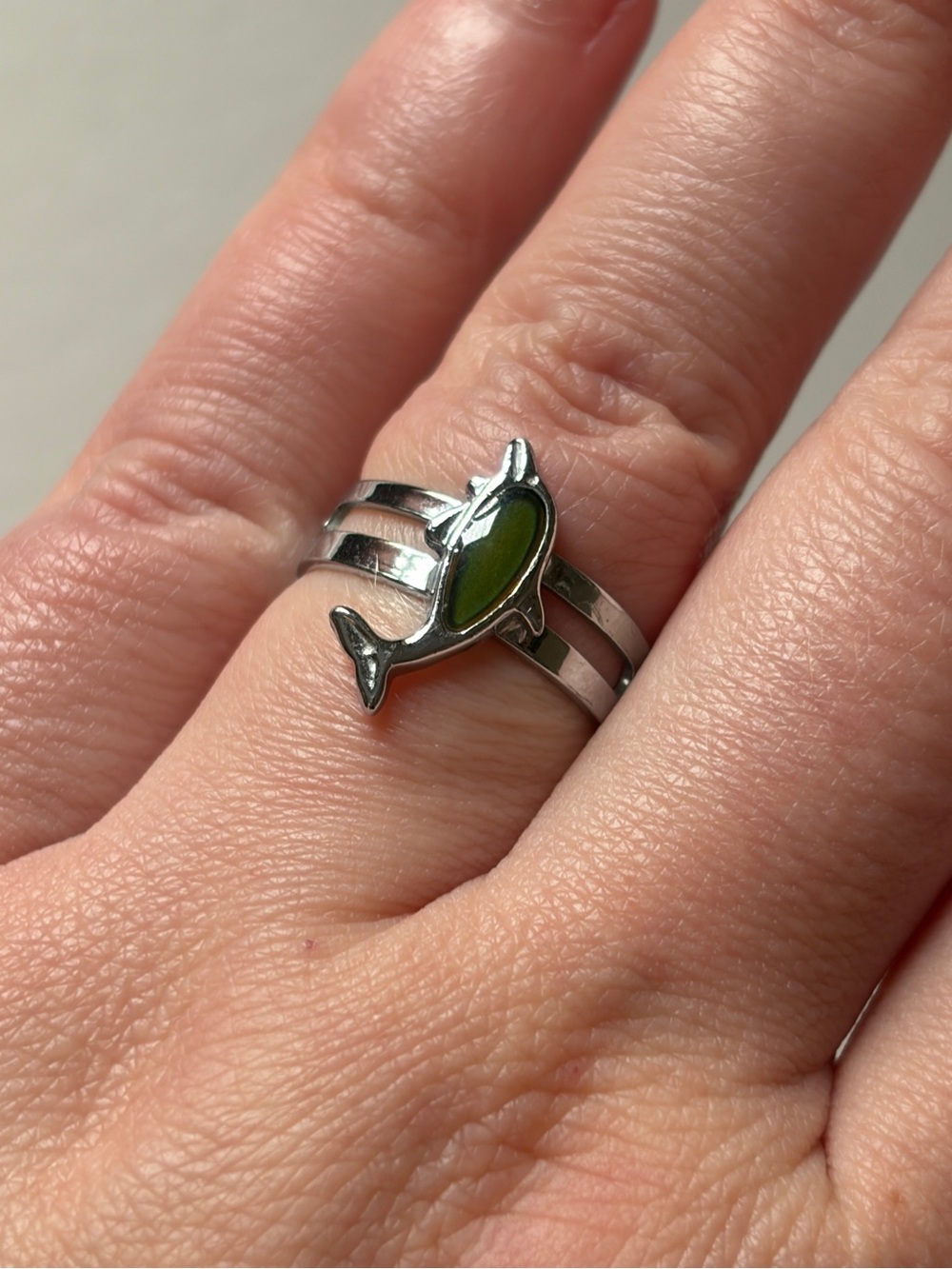 Authentic Y2K Dolphin Mood Ring Adjustable. Larsson - Picture 3 of 4